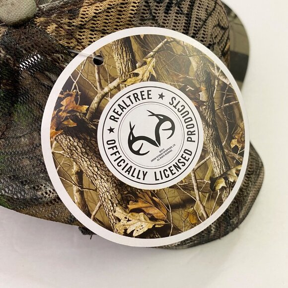 Groz Beckert Realtree Camo SnapBack Hat Paramount Apparel Mesh Cap Camouflage - Picture 5 of 10